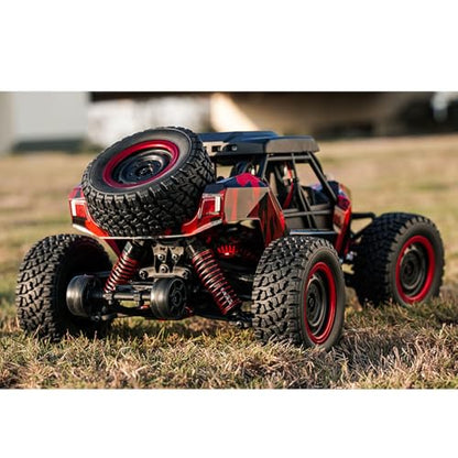Scy 16106 1/16 Remote Control Off-Road Car AWD Rc Electric Desert Truck Light System Charging Protection Rc390 Motor 30A Esc Hobby Grade Model for Adult Hobby(Red) - color: Red
