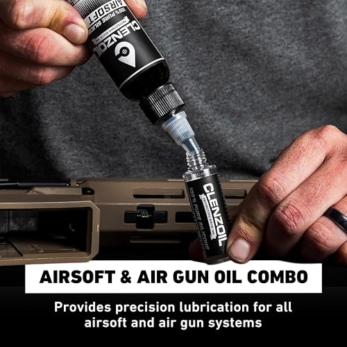 Clenzoil Airsoft & Air Gun Oil - 2 oz Combo, Silicone, 0.5 oz Needle
