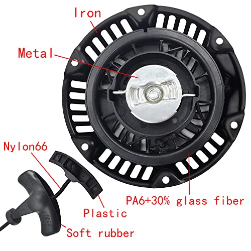KIKITE 212cc Pull Start Compatible with Predator 212 Pull Start Assembly Harbor Freight 196cc 212cc 6.5hp 7hp 7.5hp Recoil Starter for Engine Performance Parts Water Pump Generator - size: Predator 212cc