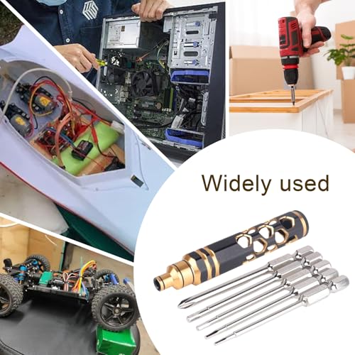 RC Hex Driver Set Hex Head Allen Wrench Set & Phillips Screwdriver 5 in 1 RC Hobby Tools Kit for RC Car Traxxas Arrma Axial Losi Redcat Racing Helicopter Drone Boat