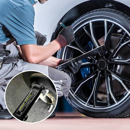 KVAEY Adjustable Magnetic Gauge Tool, Camber Caster Strut Wheel Hub Alignment Gauge Tool for Tire Repair, Universal Magnetic Gauge Wheel Alignment Tool for Most Car Truck RV (Black) - color: Black