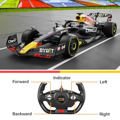 Voltz Toys Authentic Licensed 1:12 F1 RedBull Rb18 Remote Control Car - F1 Collection RC car Series for Kids and Adults - 2.4GHz RC Car for Gift (1:12 RedBull Rb18(NO.1)) - color: 1:12 Redbull Rb18(no.1)