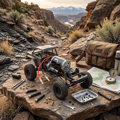 RC Motor, High Torque 20T Sensored Brushless Motor for 1/10 Scale RC Crawler, Durable Performance for Off-Road Enthusiasts and Hobbyists