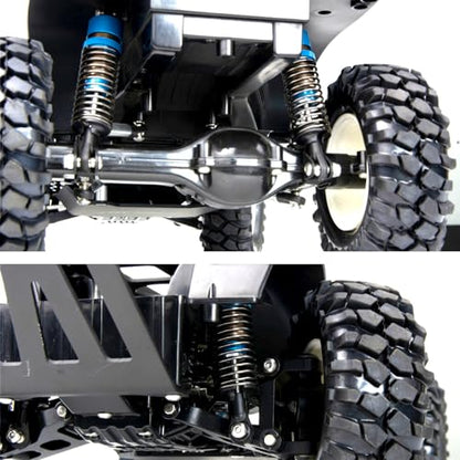 1/10 70mm RC Oil filled Shock Absorbers kit for Tamiya CC01 WR-02 Axial SCX10 D90 HPI HSP 1/10 Crawler Car Buggy Car Upgrades Replace Parts (Blue) - color: Blue