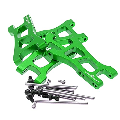 4-Pack Alloy Front&Rear Suspension Arms for Traxxas 1/18 LaTrax Teton Desert Prerunner SST -Replaces Part 7630 - color: Green