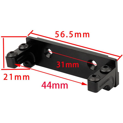 Metal Front and Rear Portal Axle Completes Set with Servo Mount for Axial 1/10 RC Crawler Capra 1.9 UTB AXI03004 AXI03000T1 T2 Buggy F9 Upgrade Parts (red) - color: Red