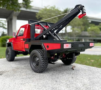 HLSFWDRIVE MN82T RC Crawler 1/12 RC Truck with Crane Hook All Terrain | Remote Control Rock Crawler 4x4 Hobby Car for Adult 280 Motor 2 Speed Proportional Control Upgraded ESC Receiver