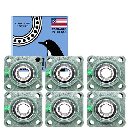 PGN UCF205-16 (6 Pack) Square Flange Bearing 1" Bore - size: 6, style: UCF205-16