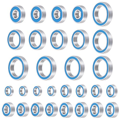 30pcs Rubber Sealed Bearing Kit for Losi Lasernut U4 Tenacity DB | Pro Tenacity MT/SCT/Truggy RC Car Upgrade Parts Precision Bearings