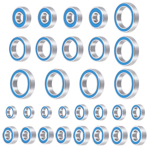 30pcs Rubber Sealed Bearing Kit for Losi Lasernut U4 Tenacity DB | Pro Tenacity MT/SCT/Truggy RC Car Upgrade Parts Precision Bearings