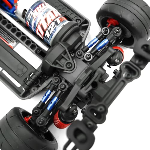 1 Set Aluminum Tie Rods for 1/10 4WD GT 4-Tec 2.0 (83056-4) RC Cars (Blue) - color: Blue