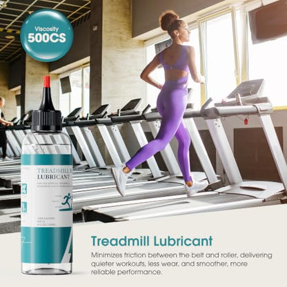 Treadmill Belt Lubricant, 100% Silicone Treadmill Lube High-Temperature Resistant Stable Non-Toxic Odorless Lubricant, with Application Tubes and Precision Screw Caps, 8 Ounces - color: 8.4 Ounce - 500cs