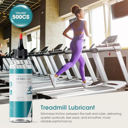 Treadmill Belt Lubricant, 100% Silicone Treadmill Lube High-Temperature Resistant Stable Non-Toxic Odorless Lubricant, with Application Tubes and Precision Screw Caps, 8 Ounces - color: 8.4 Ounce - 500cs