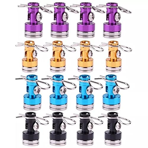 Replacement Part For 4pcs Magnetic Stealth Invisible Body Post Mount Contact Shell Column + Clips For 1/10 RC Drift Car - (Color: Red)