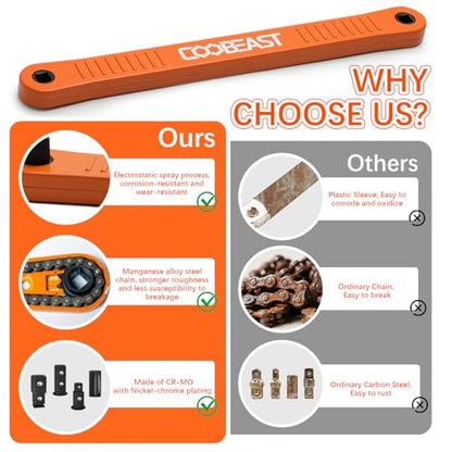 3/8" Offset Extension Wrench Impact Ready Socket Wrench Extender Tool | Versatile 1/4",3/8", 1/2" Square Drive Adapters,Universal Extensions Wrench,0° Swing Extender,for Small Place - color: Orange