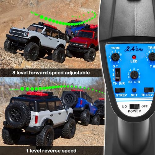 2 in 1 ESC & Receiver 3CH 2.4G RC Transmitter Remote Controller with 050 50T Brushed Motor Transmission Gearbox Combo (Combo 1 & 050 50T Motor Blue)