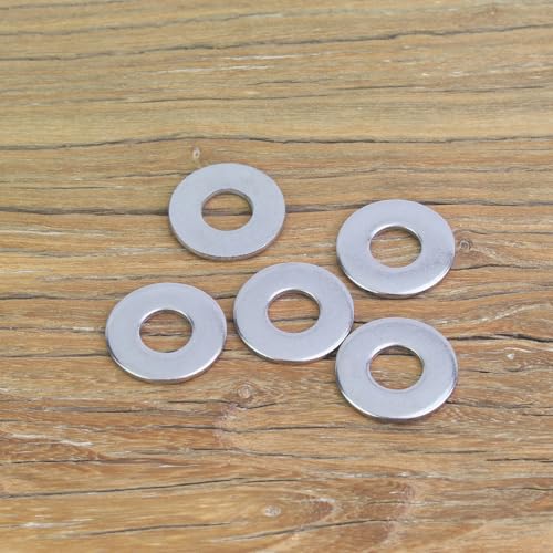 110 Pieces M8x20x1.5mm Fender Washers, 304 Stainless Steel Flat Washers, Fender Washers, Metal Washers for Screws Bolts - size: M8X20X1.5mm