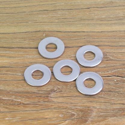 110 Pieces M8x20x1.5mm Fender Washers, 304 Stainless Steel Flat Washers, Fender Washers, Metal Washers for Screws Bolts - size: M8X20X1.5mm