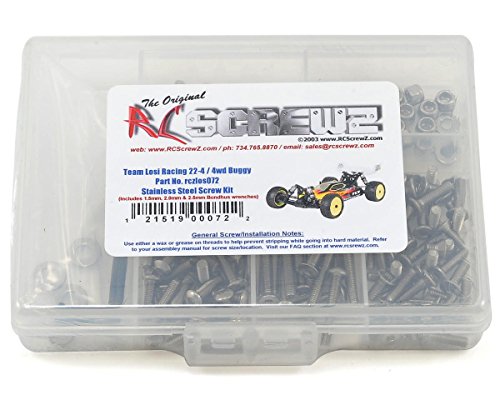 RC Screwz Compatible with Team Losi 22-4 Buggy 4wd Stainless Steel Screw Kit