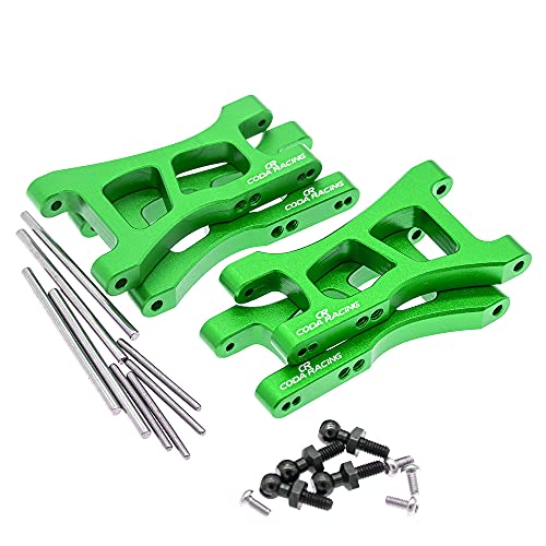 4-Pack Alloy Front&Rear Suspension Arms for Traxxas 1/18 LaTrax Teton Desert Prerunner SST -Replaces Part 7630 - color: Green