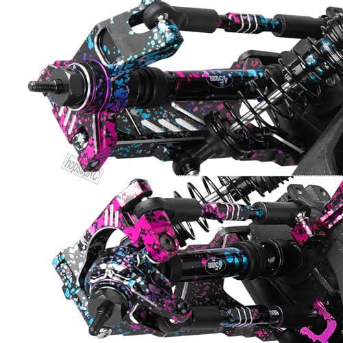 RC Upgrades Part for Stampede Slash Rustler JatO 4X4 VXL/BL-2s,RC #45 Steel CVD Drive Shafts,Harden Front Rear Driveshaft Axles Hops up(4PCS),Replace #9051#9052 Colour - color: Colour(4pcs)