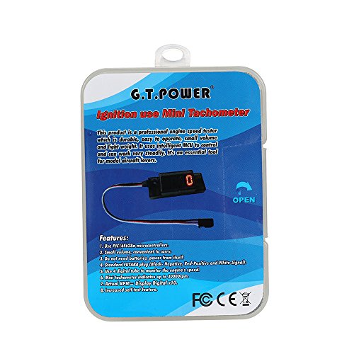GoolRC G.T.Power Ignition Mini Tachometer Revolution Meter for RC CDI Petrol Gas Engine