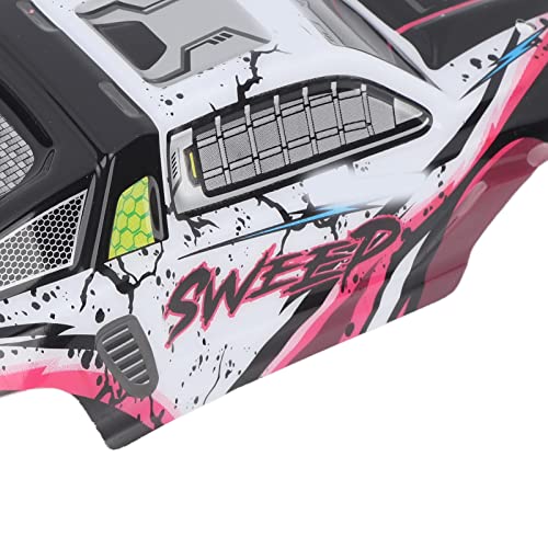 SIXRUN RC Car Body Shell PVC Spare Parts High Impact Car Body Shell Frame for SCY 16101PRO 1/16 RC Cars Car Toy Body Shell Remote (Rose Red) - color: Rose Red