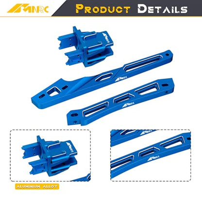 Alloy Center Differential Diff Mount & Front Rear Chassis Brace for Arrma 1/8 Kraton 6S 4X4 RTR V6 Series Upgrade Part Blue - color: Blue