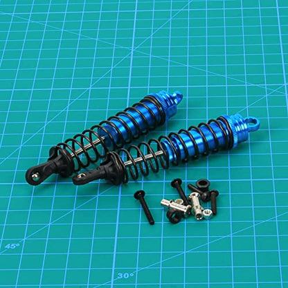 Aluminum Shocks Absorber Damper 122mm Oil Filled Adjustable for 1/8 Buggy Truck HPI HSP Losi Axial Tamiya RC Car Upgraded Hop-Up Parts(blue)