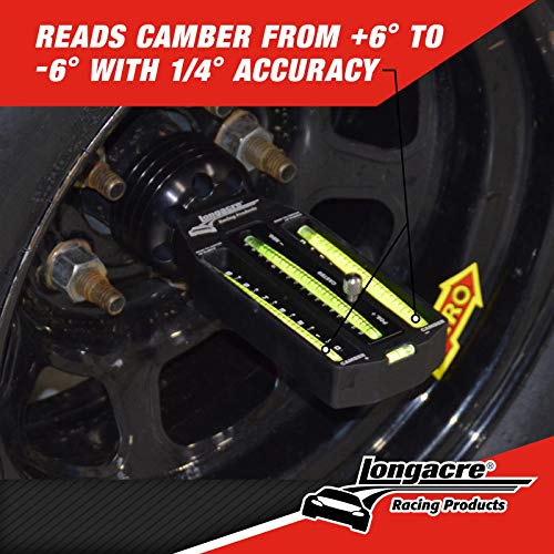 Longacre 52-78260 Caster/Camber Gauge w/Magnetic Adapter