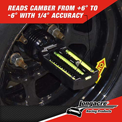 Longacre 52-78260 Caster/Camber Gauge w/Magnetic Adapter