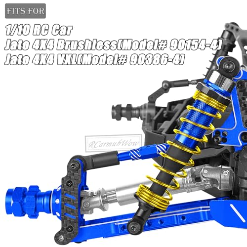 RC Shock Absorber Upgrades Part for 1/10 Jato 4X4 Brushless,Jato 4X4 VXL,Alloy Aluminium Shocks Front Rear,Replace #7462,Navy Blue - color: Navy Blue(4pcs)