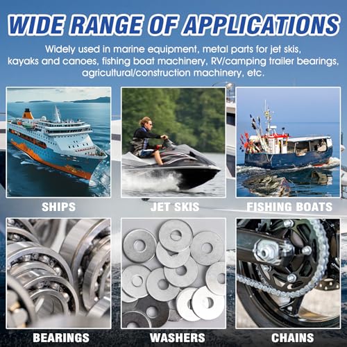 JAOJAO Waterproof Marine Grease Tub Resistant to Saltwater and Washout | High Temp(0°F - 250°F) Heavy Duty Marine-Grade Grease for Wheel Bearing, Steering Cables, Throttle and Shift Cables, 50g