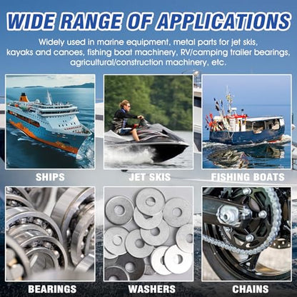 JAOJAO Waterproof Marine Grease Tub Resistant to Saltwater and Washout | High Temp(0°F - 250°F) Heavy Duty Marine-Grade Grease for Wheel Bearing, Steering Cables, Throttle and Shift Cables, 50g