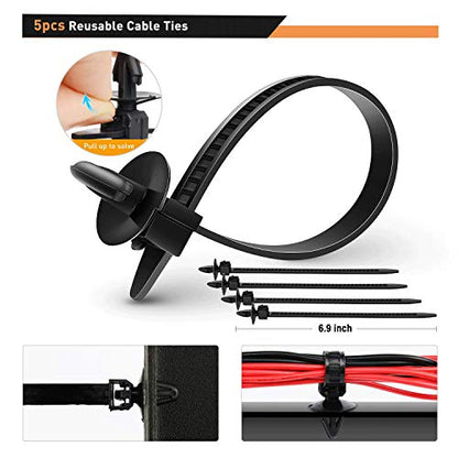 GOOACC - GRC-34 Push Bumper Fastener Rivet Clips with 18 Most Popular Sizes Auto Push Pin Rivets for Benz, BMW, Toyota, Honda, Subaru, Nissan, Mazda etc - color: 360Pcs Clips + Remover