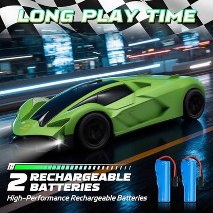 RC Drift Car 1:20 Scale RC Cars 2.4GHz Remote Control Car Toy Gifts for Kids (Green)