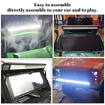 Globact Super Bright RC LED Light bar Roof LED Lamp Kit 36 LED Light Bar for Traxxas TRX-4 SCX10 90027 SCX10 II 90046 RC4WD D90 1/10 RC Rock Crawler Car