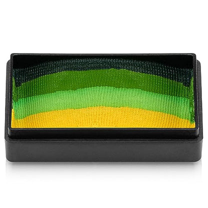 Dome Stroke - Lush (25 gm), Professional 1-Stroke Split Cake, Hypoallergenic, Non-Toxic, Water Activated Face & Body Painting Makeup Supplies for Adults - color: Lush
