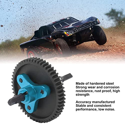 54T Spur Gear Complete Slipper Clutch, Aluminum Steel Differential Assembly for Traxxas Slash 1/10 RC Cars, Easy Install, Stable Performance, Sturdy Upgrade Part (Blue)