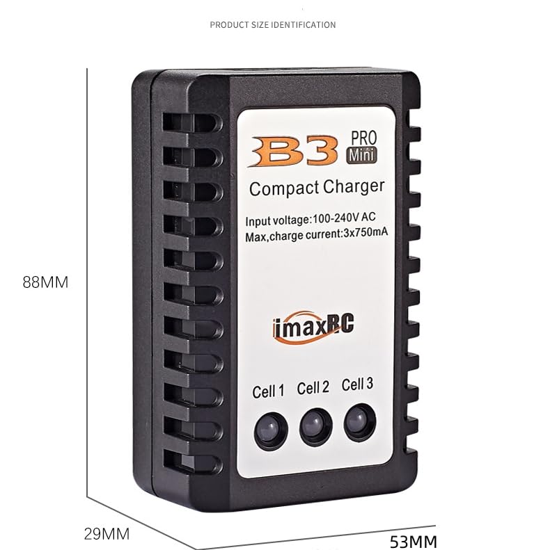 B3 RC LiPo 2S-3S Battery Balancer Charger 7.4V-11.1V RC Pro Compact Charger B3AC
