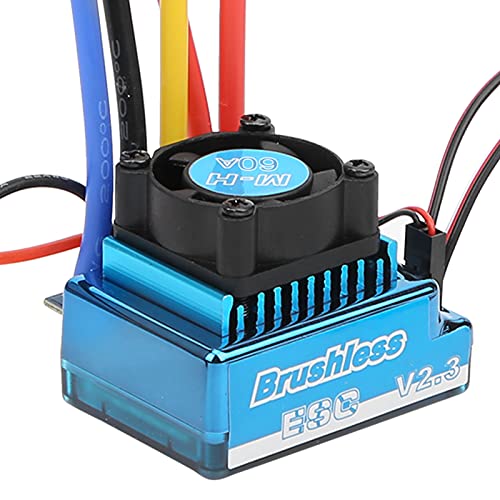 RC Car ESC, Brushless ESC, Electronic Components for Outdoor Use((60A)) - color: (60a)