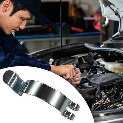 Car Air Filter Clips, Metal Air Filter Cleaner Housing Box Lid Spring Clamp, Silver Heavy Duty Airs Cleaner Cover Clip Clamps, Suitable for Most Car Accessories Replacement Parts (4PCS)