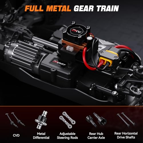 1/12 Brushless RC Cars for Adults,Remote Control Car for Fast RTR | Max 42 MPH 4X4 High Speed Racing RC Buggy with 3S 2200 mAh Battery,Fast Off-Road RC Truck,Suitable as Giftfor Beginner-Blue - color: Blue