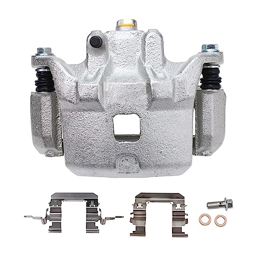 Detroit Axle - Front Steering Knuckles & Wheel Hub Bearings + Brake | Calipers w/Bracket Replacement for 2002-2006 Nissan Altima 3.5L - size: 4BU48743/Kit