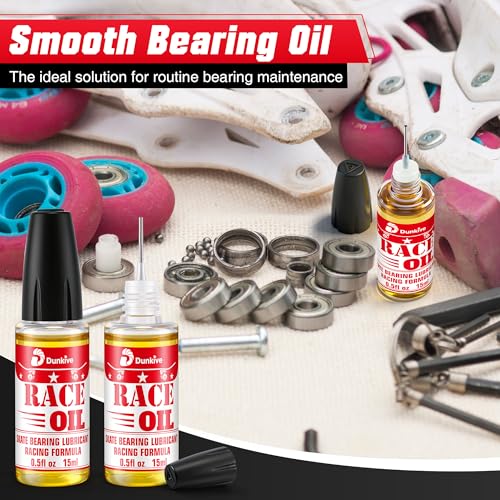 Skateboard Bearing Lube, Super Smooth Longboard Bearing Oil for Skateboards, Longboards, Scooters and Roller Skates (2 Pack)