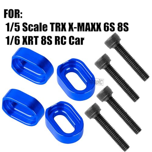 RC 7075 Aluminum Motor Mount Washers Shims Upgrades Part for 1/5 Scale TRX X-MAXX 6S 8S XRT 8S RC Car.Shims with Screws Hops Up,Navy Blue - color: Navy Blue(for 1/5)
