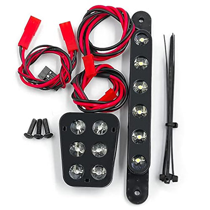 RC LED/COB Light Kit Front & Rear Lights, RC LED Light Kit | Headlight, Taillights, For 1/6 XRT 8S, RC Car Buggy - style: RC LED Light Kit