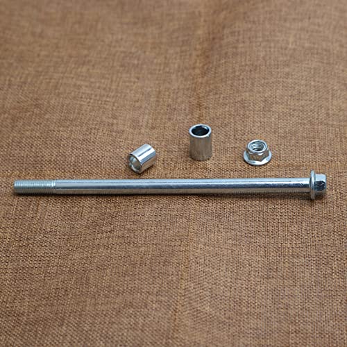 Mokuo 10mm 190mm Front Rear Axle with Bushing 6mm 15mm 20mm Fit for Motorcycle Pit Dirt Bike Moped Scooter QUAD ATV Mini Bike Parts - size: 10-190