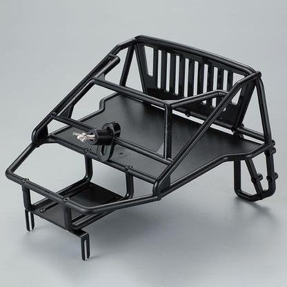 1/10 RC Hard Shell Cab & Back-Half Cage Body Shell Kit for 1/10 RC Crawler TRX4 SCX10 90046 AT4 GEN 8 Scout II,313mm Wheelbase Cherokee Upgrade and Modify (Army Green) - color: Army Green