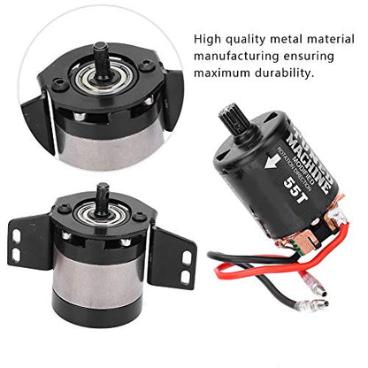 1/5 RC Car Gearbox Transmission Box 540 Brushed 55T Motor Fit for SCX10 1/10 RC Car